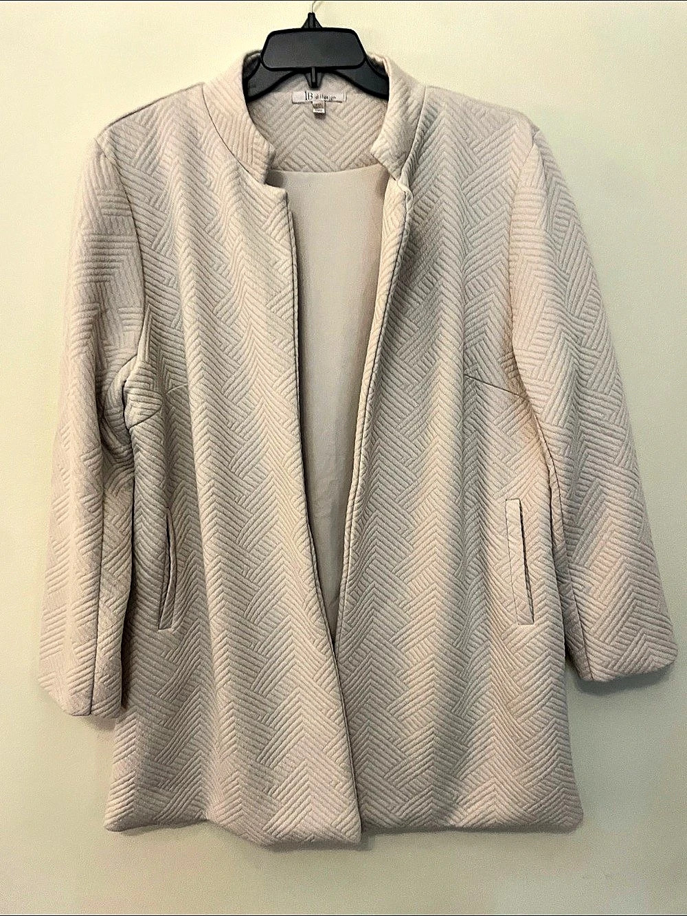 IB diffusion Quilted Coat in Cream Size XXL Like New